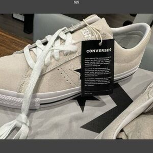 Converse Cream Athletic Shoes